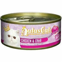 Aatas Cat Creamy Chicken&Crab 80g - konservi kaķiem