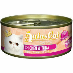 Aatas Cat Creamy Chicken&Tuna 80g - konservi kaķiem