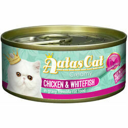 Aatas Cat Creamy Chicken&Whitefish 80g - konservi kaķiem