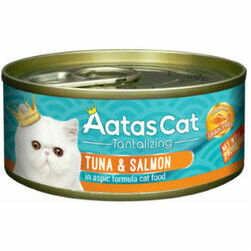 Aatas Cat Tantalizing Tuna&Salmon 80g - konservi kaķiem