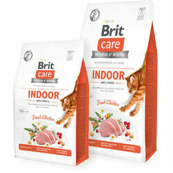 Brit Care Cat GF Indoor Anti-stress Fresh Chicken 2 kg barība kaķiem