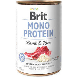 BRIT CARE wet Mono Protein Lamb & Rice 400 g - konservi suņiem