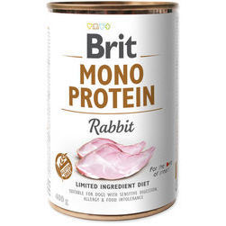 BRIT CARE wet Mono Protein Rabbit 400 g konservi suņiem