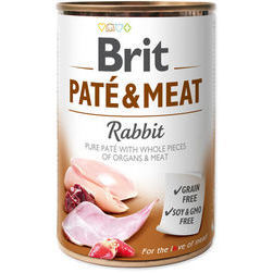 BRIT CARE wet Rabbit Paté & Meat 400 g konservi suņiem