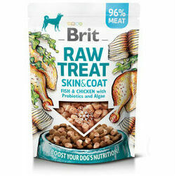 Brit Dog Raw Treat Skin & Coat Freeze-Dried Fish & Chicken 40 g
