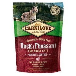 CARNILOVE Duck & Pheasant Adult Cat Hairball Control 0,4 kg barība kaķiem