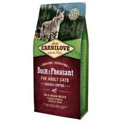 CARNILOVE Duck & Pheasant Adult Cat Hairball Control 6 kg barība kaķiem