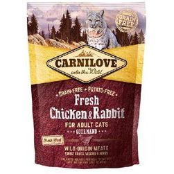 CARNILOVE Fresh Chicken & Rabbit Gourmand for Adult 0,4 kg barība kaķiem