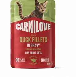 Carnilove Cat Pouch Duck Catnip 85 g