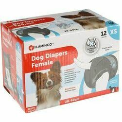 Flamingo autiņi suņiem XS 28-40 cm 12gab.