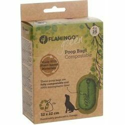 Flamingo izkārnījumu maisiņi COMPOSTABLE CARDUN GREEN 4x25 gb