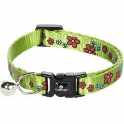 Flamingo kakla siksna kaķiem 20-35cm x10mm green