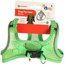 Flamingo krušu siksna suņiem BENTO GREEN S 37-40 cm