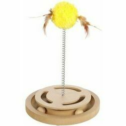 Flamingo rotaļlieta kaķiem KITTY BRAIN TRAIN WITH FEATHER d 20cm h 28cm