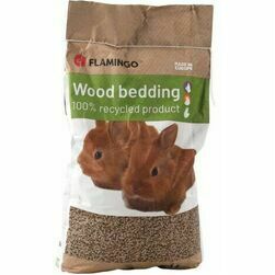 Flamingo Wood Bedding 14 kg  - kokskaidu granulu pakaiši