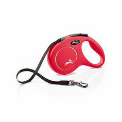 flexi New Classic S 5m red lente - pavada suņiem