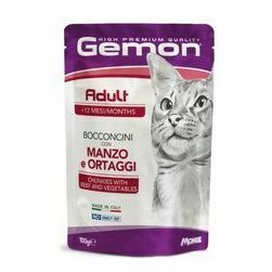 Gemon Cat Pouch Adult Chunkies with Beef and Vegetables 100 g