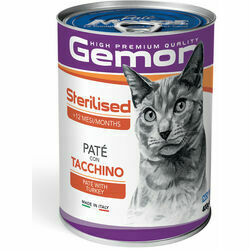 GEMON Wet Cat patee Sterilised with turkey 400 g - pastēte kaķiem
