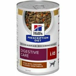 Hills Prescription Diet Dog I/D Digestive Care with chicken & vegetables 354g konservi suņiem