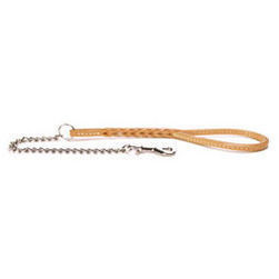 Īsā pavada no dabīgas ādas 80cm