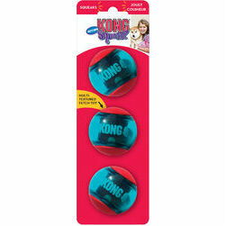 KONG Squeezz Action Ball Red Small 3 gb - rotaļlieta suņiem