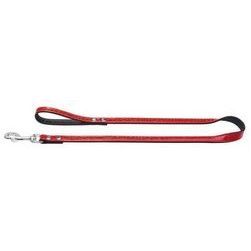 Leash Modern Art Fashion Kroko 18/100 nickel Art leather Kroko red/Art