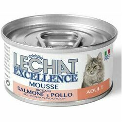 Lechat Excelence Mousse ADULT Salmon and Chicken 85 g - konservi kaķiem