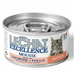 Lechat Excelence Mousse KITTEN Salmon and Chicken 85 g - konservi kaķiem