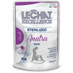 LeChat Excellence Pouch Sterilized Chunkies with Duck 100 g