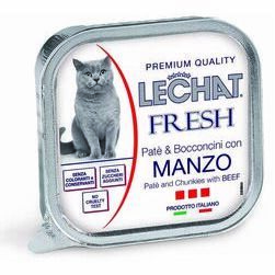 LeChat Fresh Adult Pate and Chunkies with Beef 100 g
