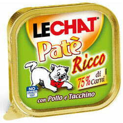 LeChat Cat Adult Pate Ricco with Chicken and Turkey 100 g