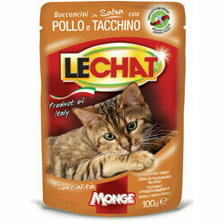 LeChat Cat Pouch Adult Chunkies with Chicken and Turkey 100 g
