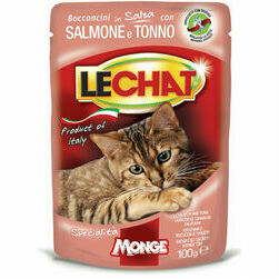 LeChat Cat Pouch Adult Chunkies with Salmon and Tuna 100 g