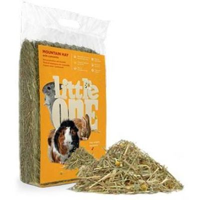 Little One Mountain hay with camomile, not pressed 400 g - siens grauzējiem