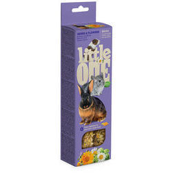 Little One Sticks for guinea pigs, rabbits and chinchillas with herbs and flowers 2х55 g in box