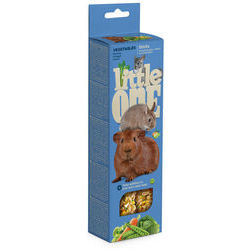 Little One Sticks for guinea pigs, rabbits and chinchillas with vegetables 2х60 g in box