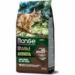 Monge BWild Cat Grain Free Large Breed All Life Stage Buffalo with Potatoes and Lentils 1,5 kg