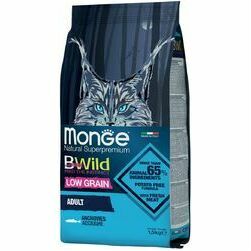 Monge BWild Cat Low Grain Adult Anchovies 1,5 kg