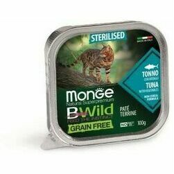 MONGE BWILD Cat Sterilised Tuna with vegetables 100 g  - konservi kaķiem