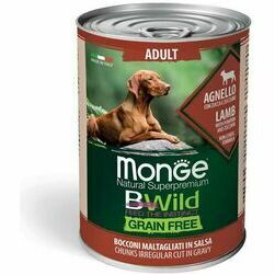 Monge Dog BWild Grain Free All Breeds Adult Chunkies in Gravy Lamb with Pumpkin and Zucchini 400 g