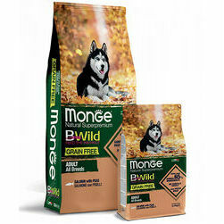 Monge BWild Dog Grain Free All Breeds Adult Salmon with Peas 12 kg
