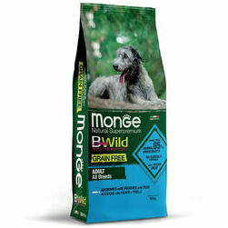 Monge BWild Dog Grain Free All Breeds Adult Anchovies with Potatoes and Peas 12 kg
