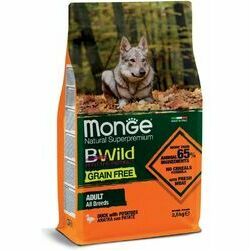 Monge BWild Dog Grain Free All Breeds Adult Duck with Potatoes 2,5 kg