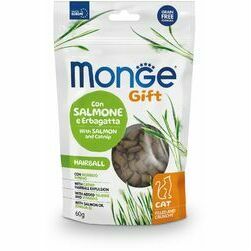 Monge Cat Gift Filled and Crunchy Hairball Adult with Salmon and Catnip 60 g
