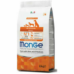 Monge Dog All Breeds Adult Monoprotein Duck with Rice and Potatoes 2,5 kg