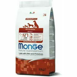 Monge Dog All Breeds Adult Monoprotein Lamb with Rice and Potatoes 2,5 kg