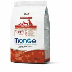 Monge Dog All Breeds Puppy and Junior Lamb with Rice 0,8 kg