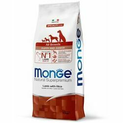 Monge Dog All Breeds Puppy and Junior Lamb with Rice 12 kg