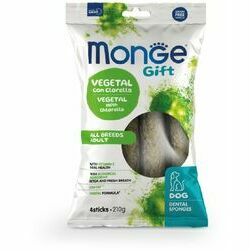 Monge Dog Gift Dental Sponges All Breeds Adult Vegetal with Chlorella 210 g