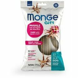 Monge Dog Gift Dental Sticks Medium-Maxi Puppy And Junior Pork with Devils Claw 210 g